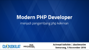 Materi Seminar: Modern PHP Developer