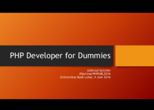 Materi Seminar PHP: From Newbie to Master